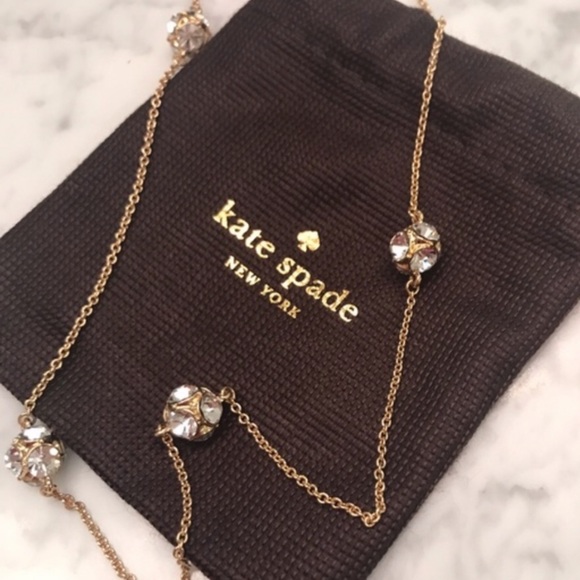 KATE SPADE • Lady Marmalade Scatter Rosary Station Necklace - Picture 6 of 7